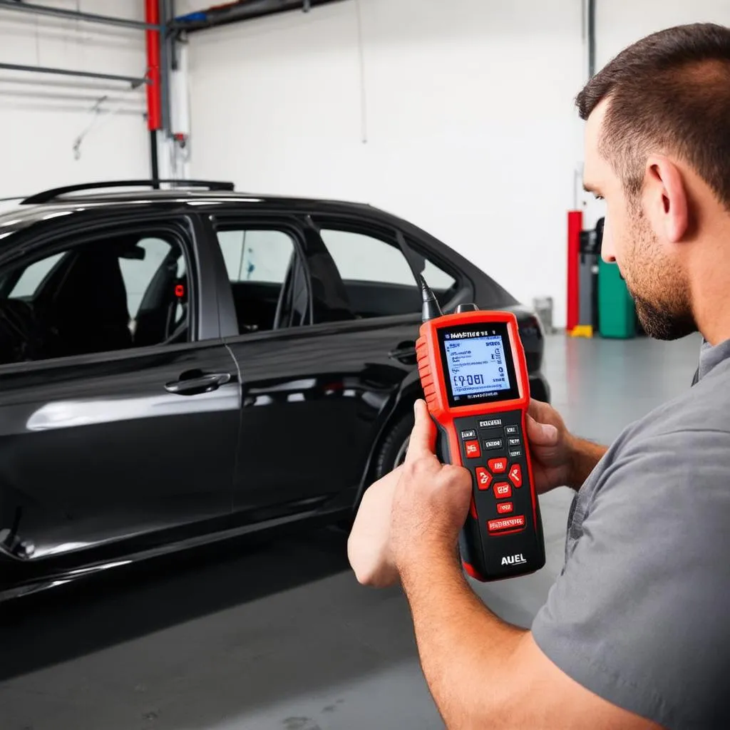 Autel MaxiDiag Pro MD801 Scanning Car