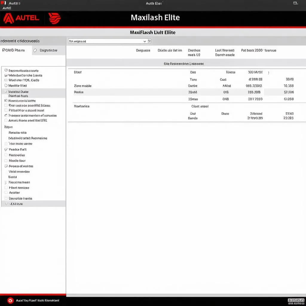 Autel MaxiFlash Elite software screenshot