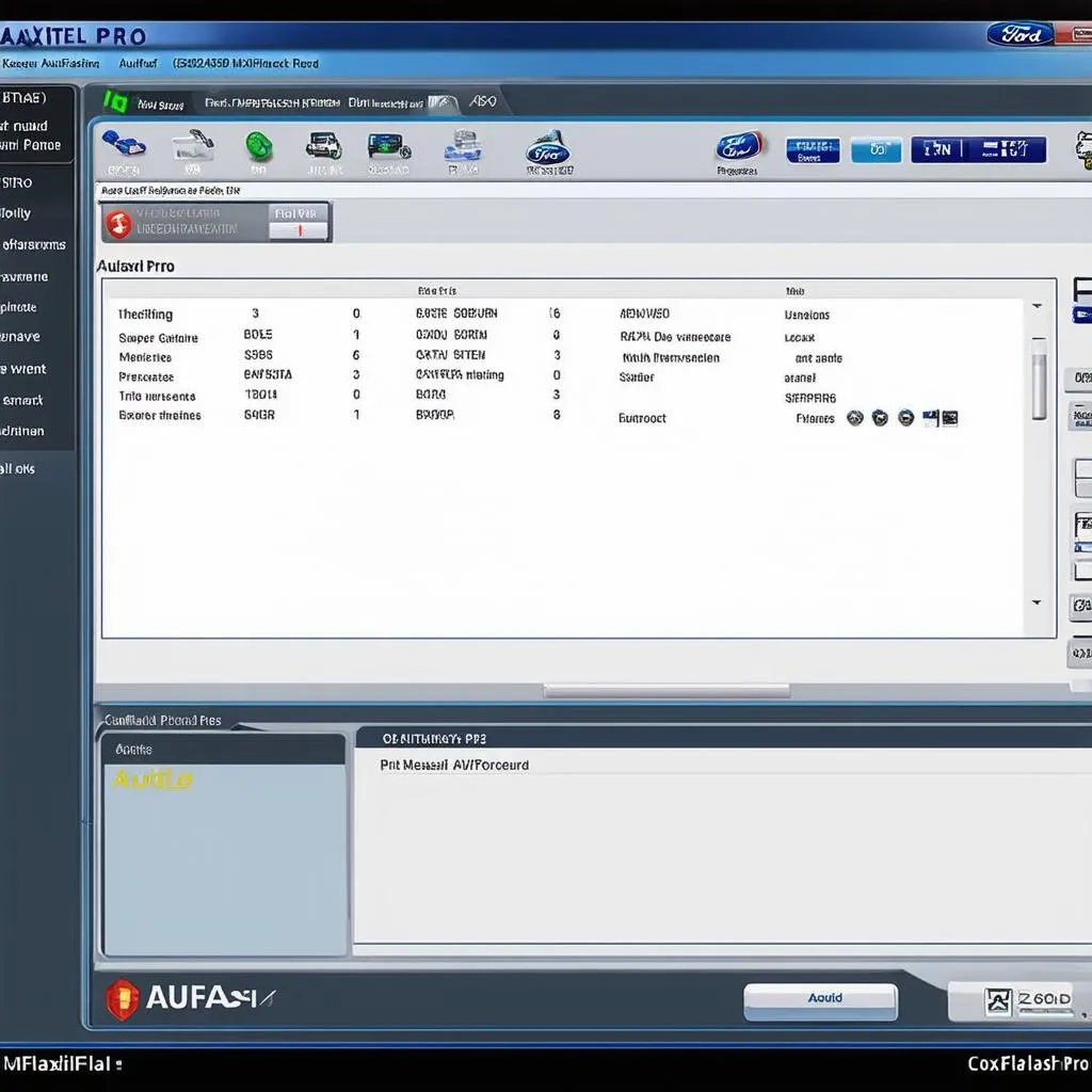 Autel MaxiFlash Pro Ford Software Interface