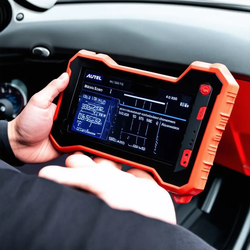 Autel MaxiIM IM508 Used on Car