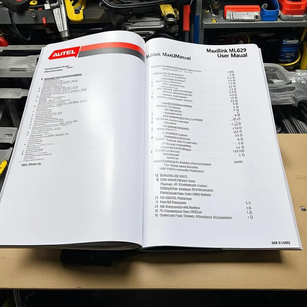 Autel MaxiLink ML629 OBD2 User Manual Open