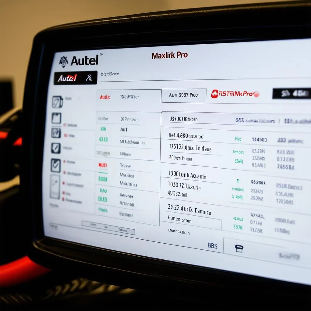 Autel MaxiLink Pro Screen