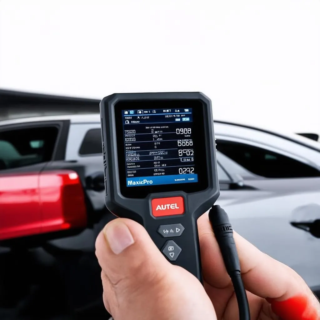 Autel MaxiPro MP808 Connected to Car