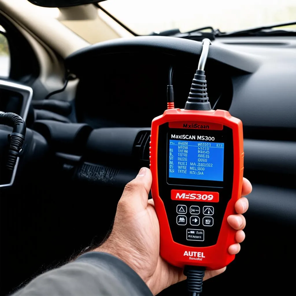 Autel MaxiScan MS309 reading car diagnostic codes