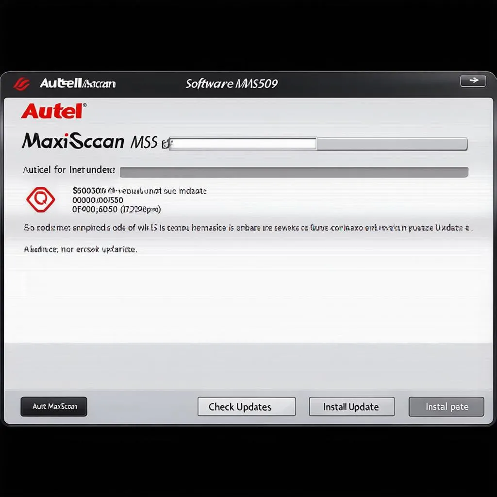 Autel MaxiScan MS509 update software