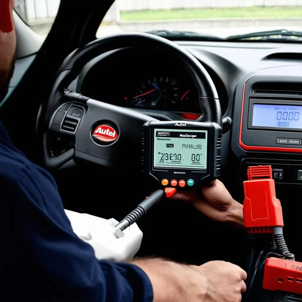 Connecting Autel MaxiScope to a car