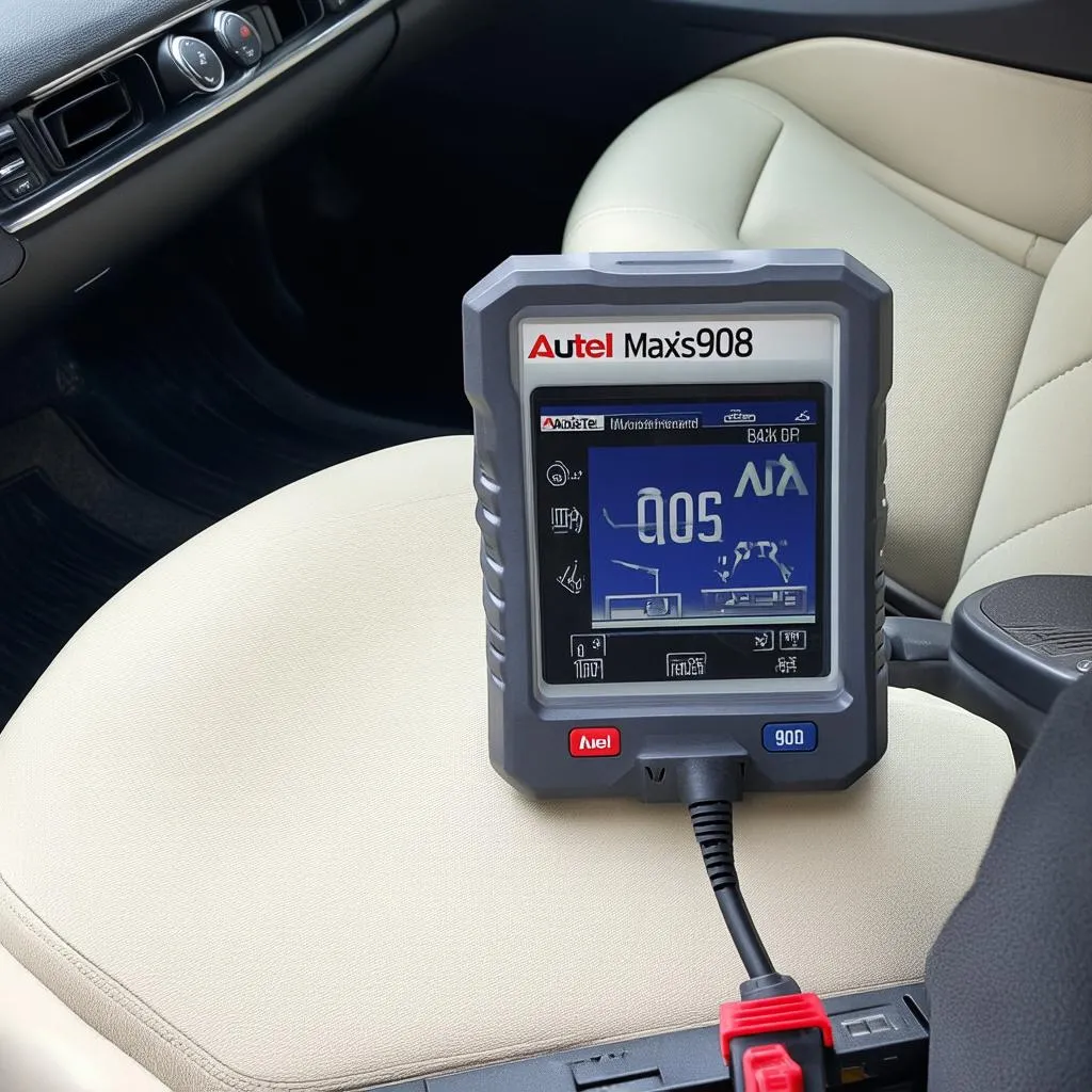 Autel MaxiSys 908 Connected to Car