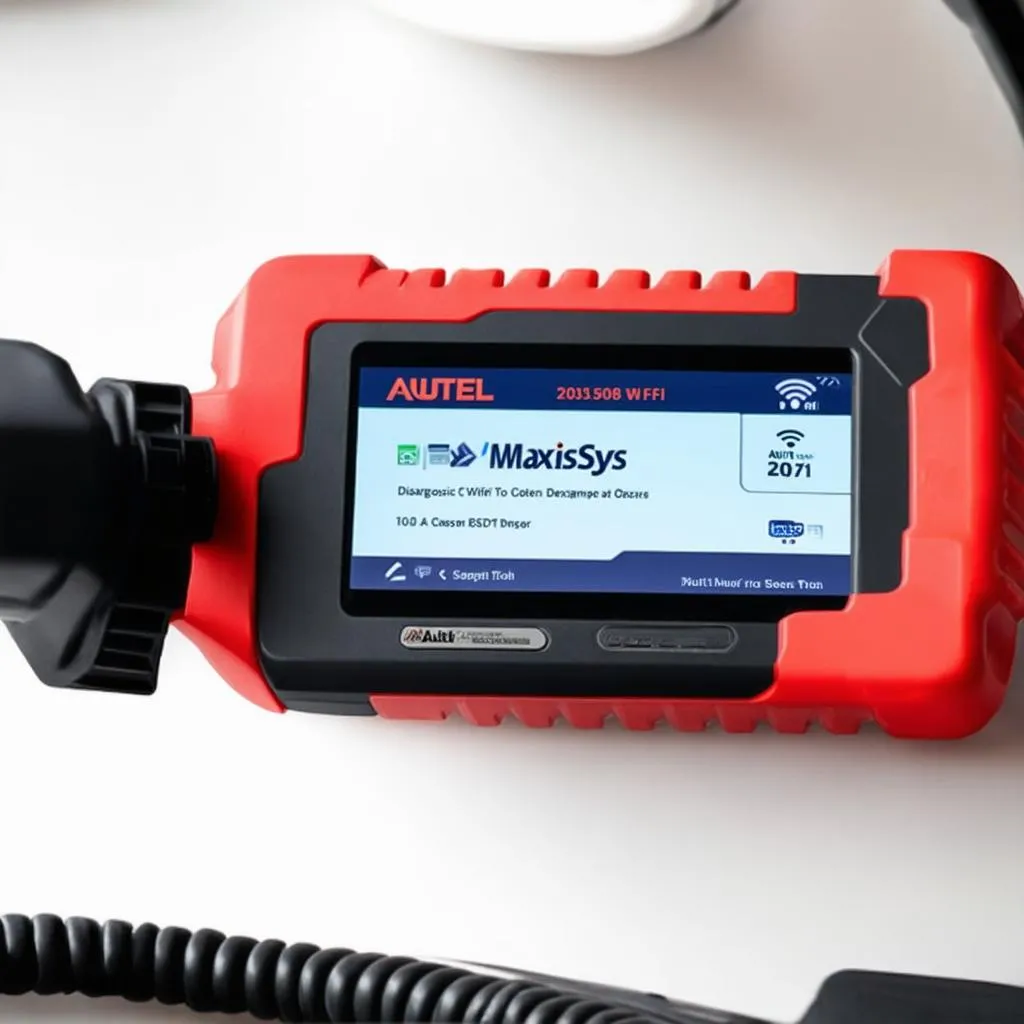 Autel MaxiSys connected to Wifi