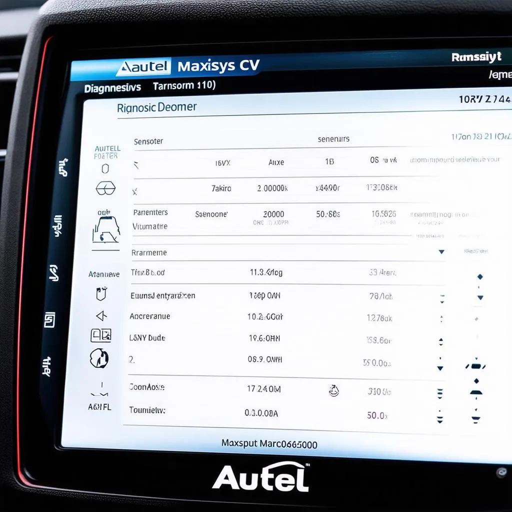 Autel MaxiSys CV Screen