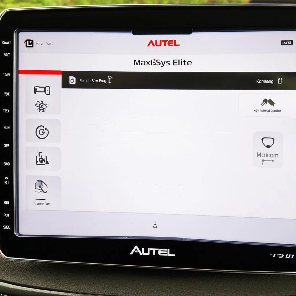 Autel MaxiSys Elite Interface