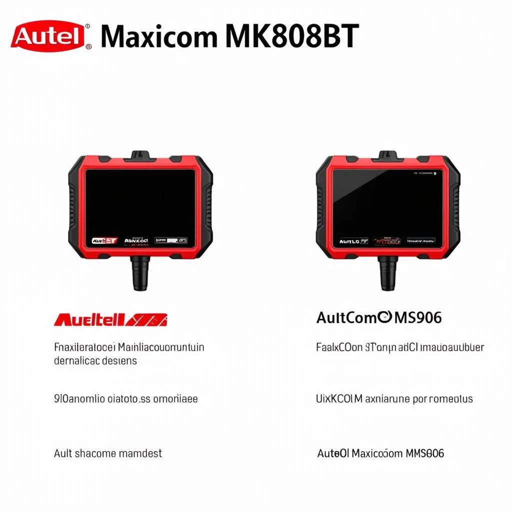 Autel MaxiCOM MK808BT vs Autel MaxiCOM MS906