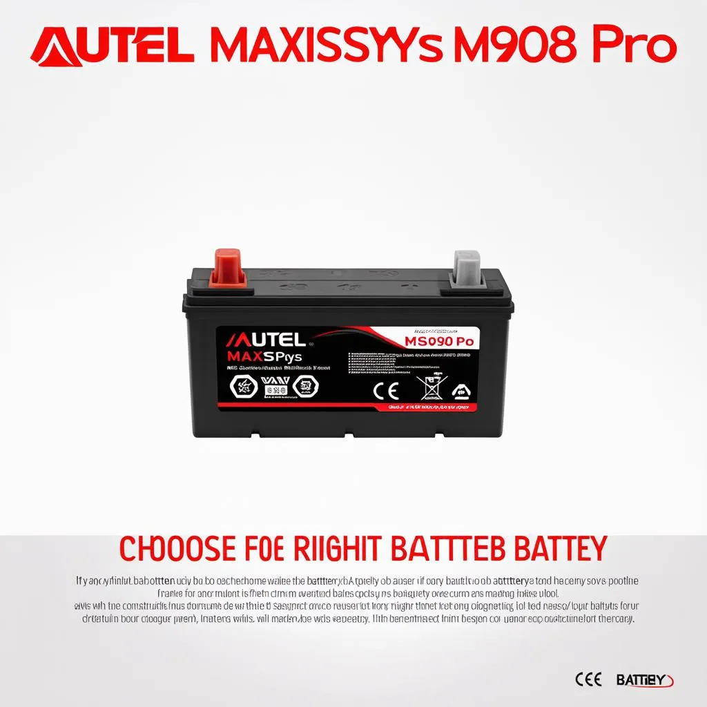 Autel Maxisys MS908 Pro battery