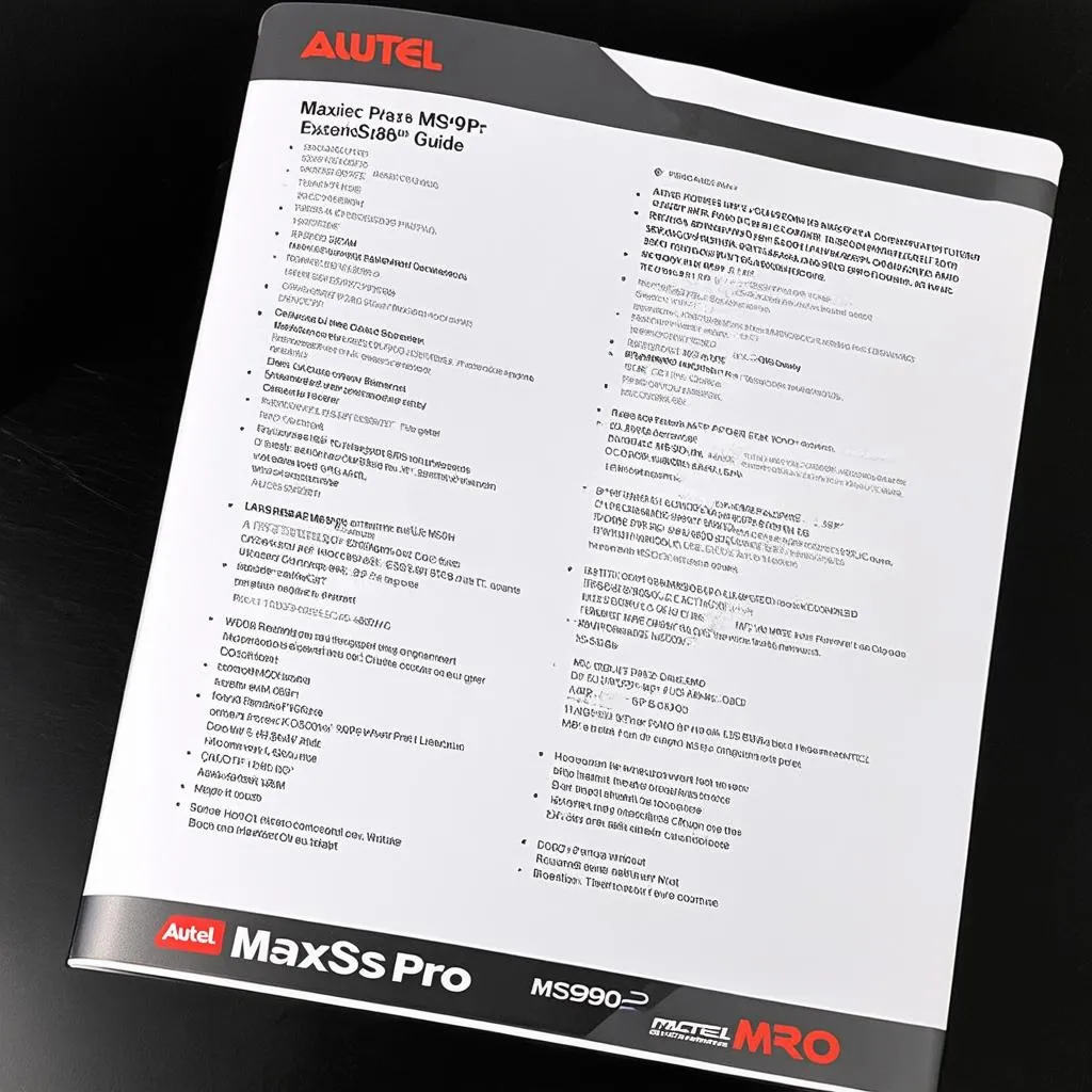 Autel MaxiSys Pro MS908P User Guide