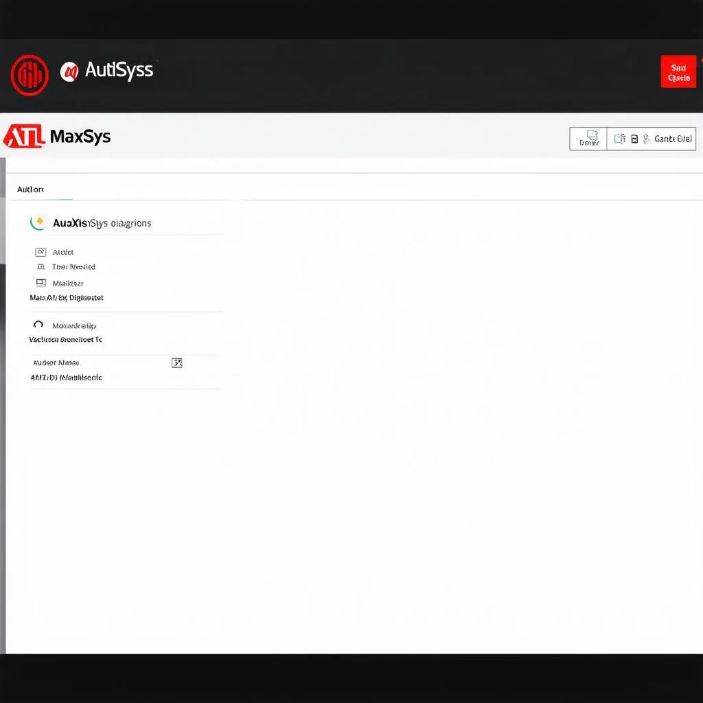 Autel MaxiSys Software Interface