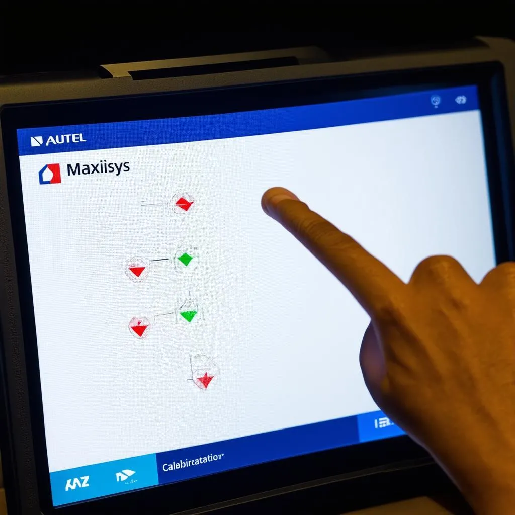 Autel Maxisys touchscreen calibration