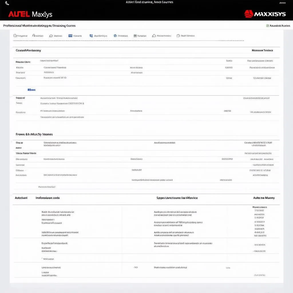 Autel Maxisys Training Courses