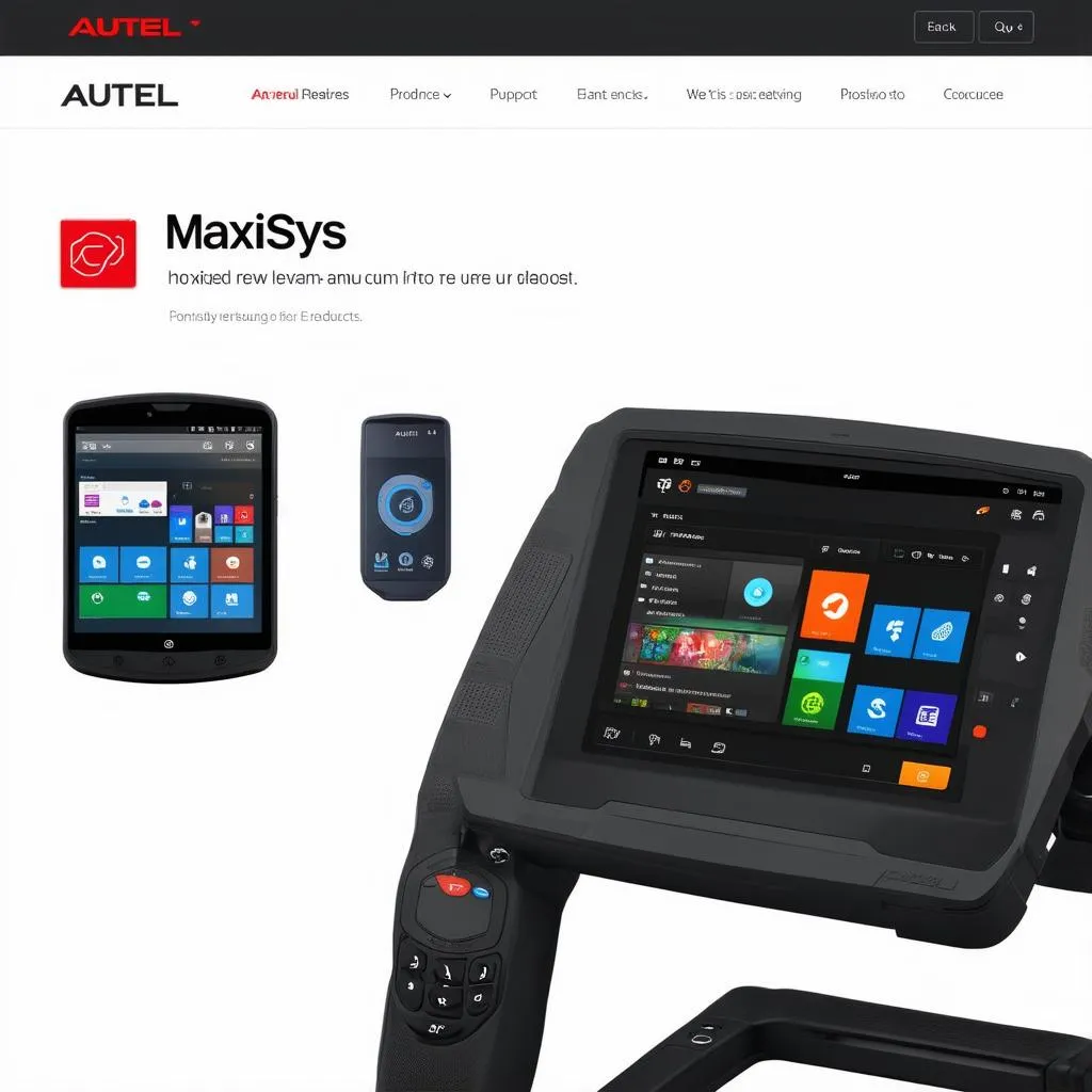 Autel Maxisys Official Website