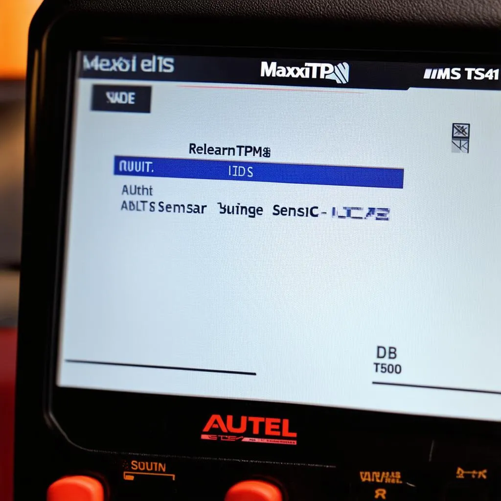 Autel MaxiTPMS TS401 Relearning Sensor IDs