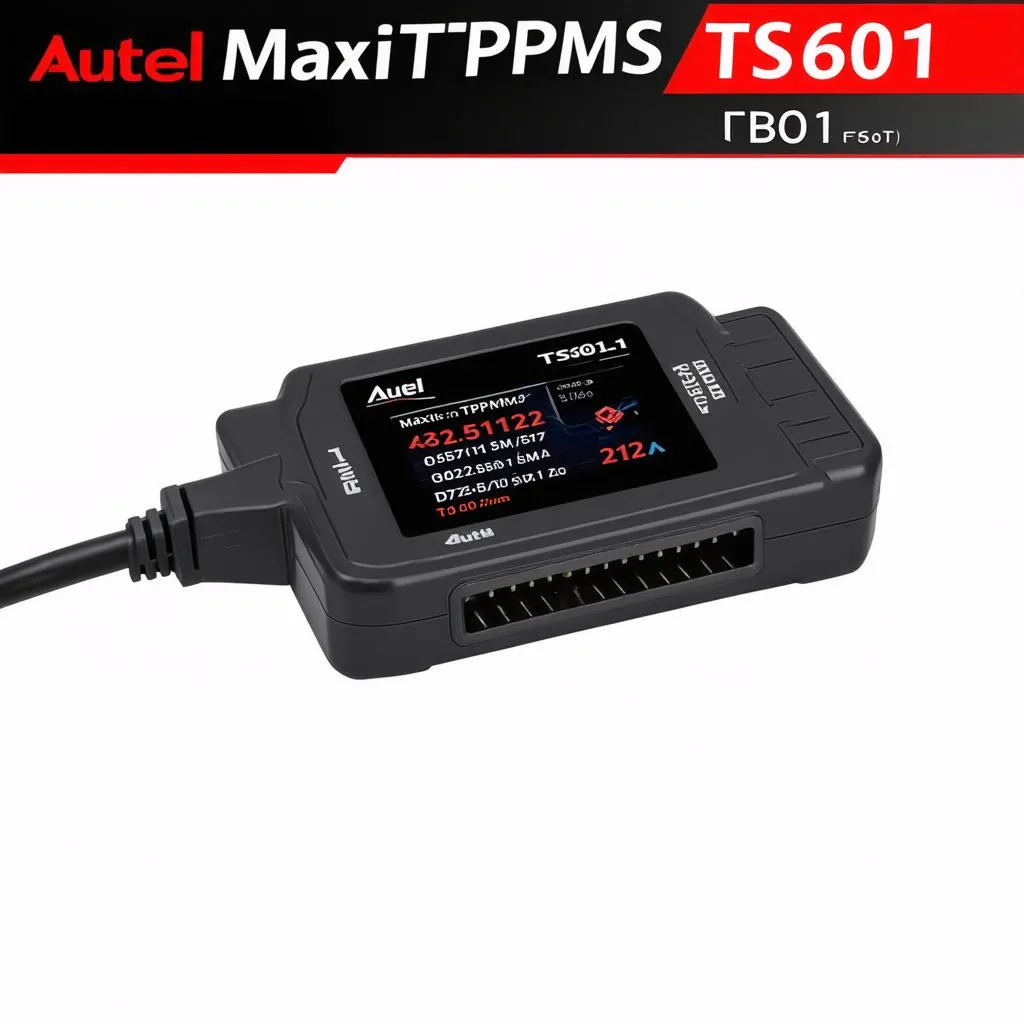 Autel MaxiTPMS TS601 plugged into a car's OBD-II port