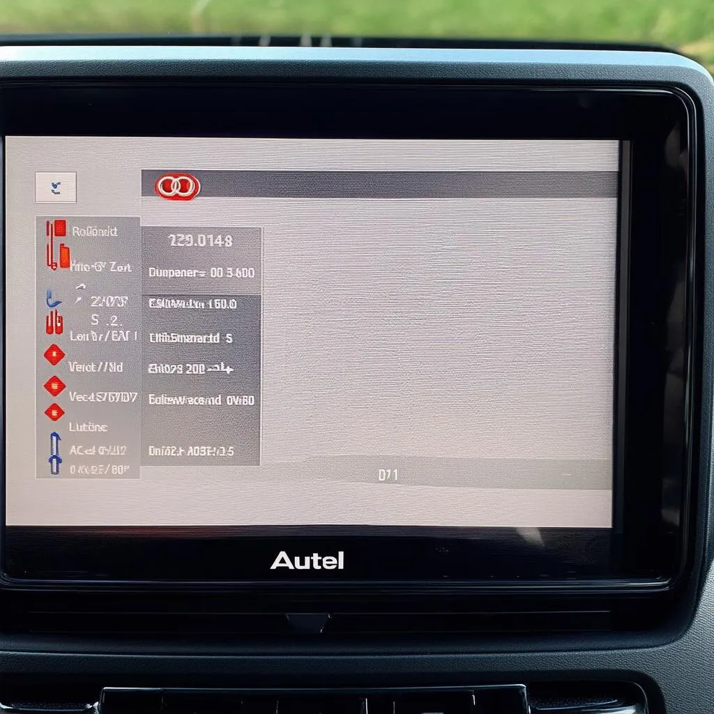 Autel MD601 displaying diagnostic results