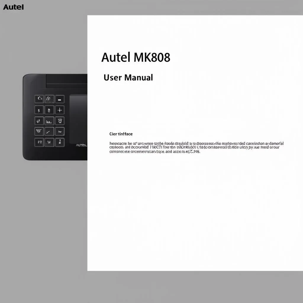 Autel MK808 User Manual