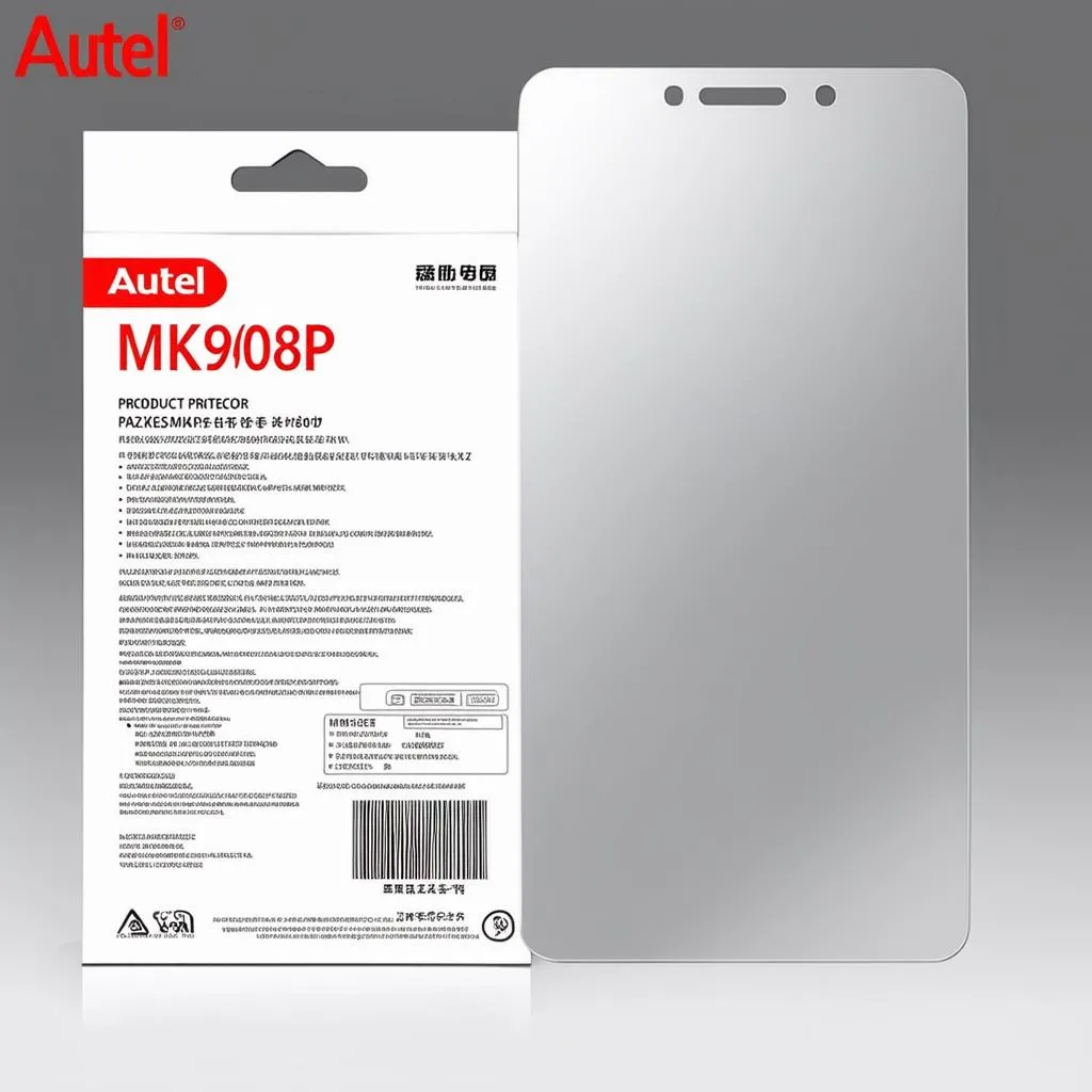 Autel MK908P screen protector packaging