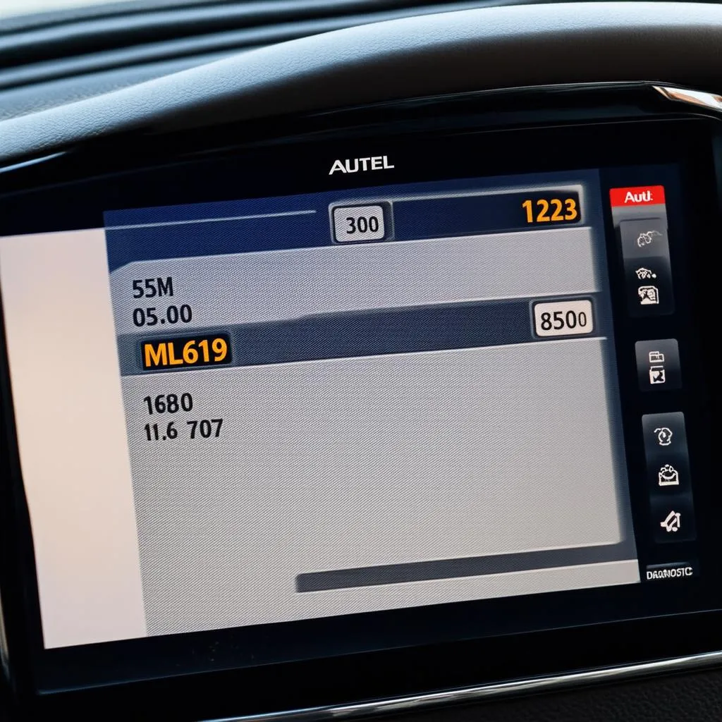 Autel ML619 Screen