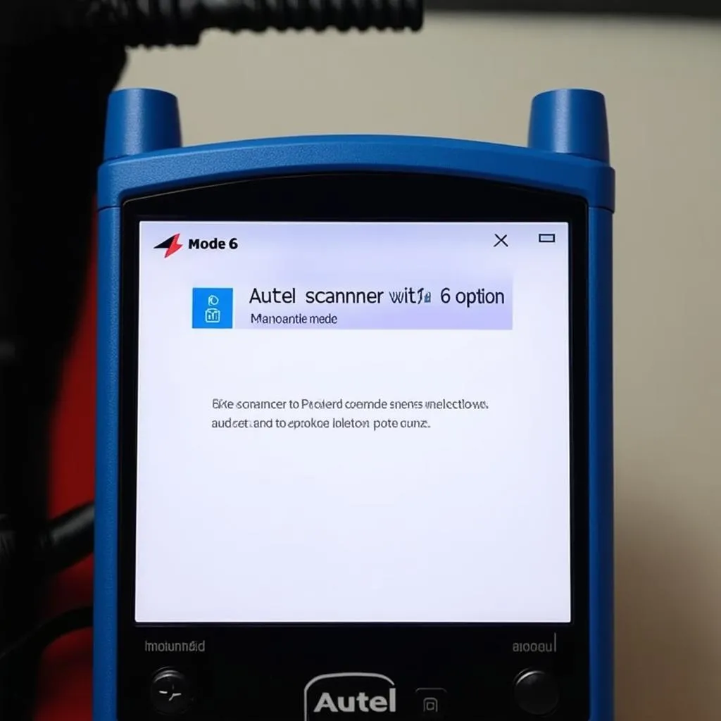 Autel scanner with Mode 6 option