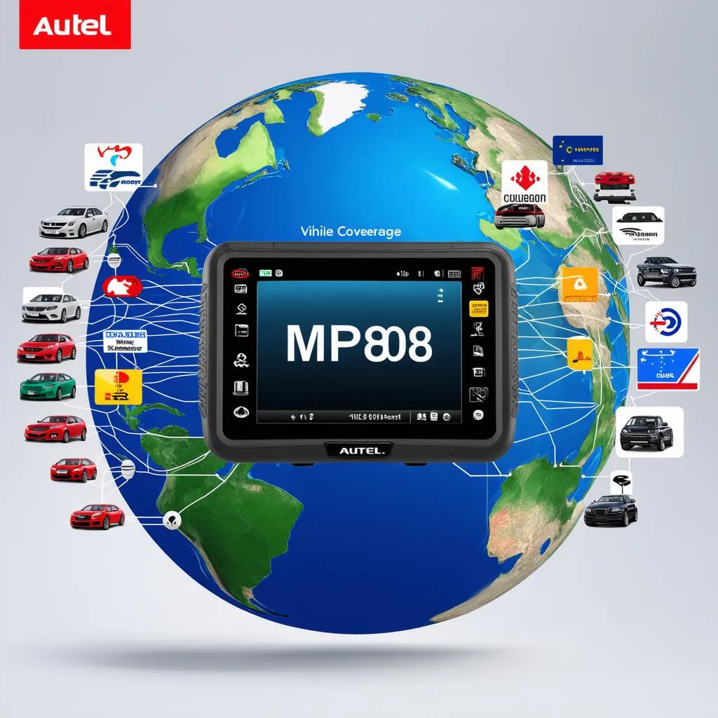 Autel MP808 vehicle coverage