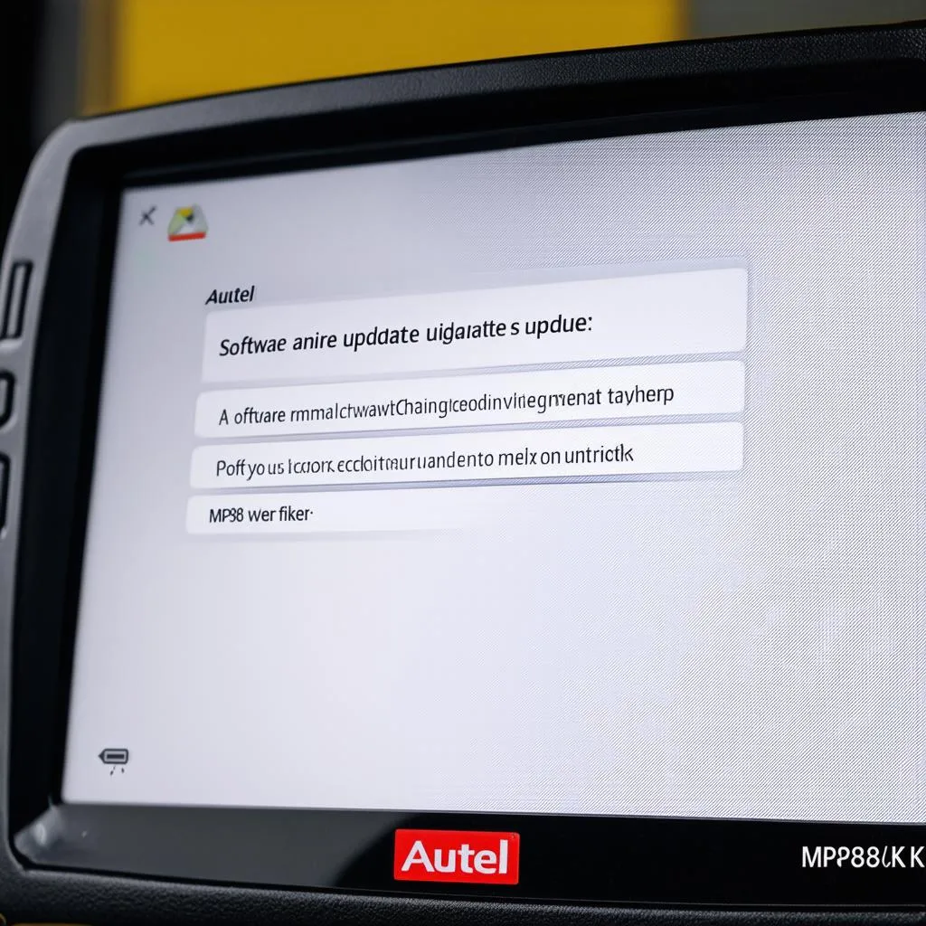 Autel MP808K Software Update