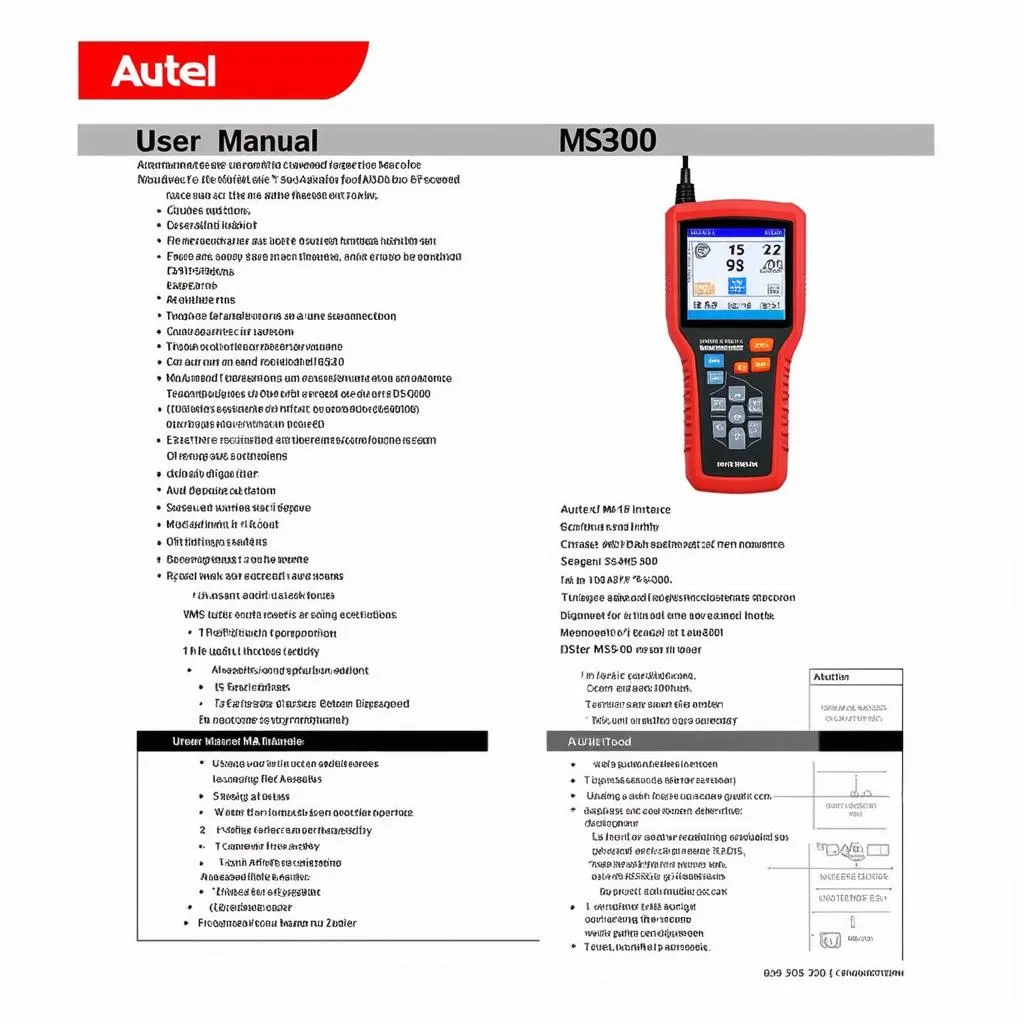 Autel MS300 User Manual