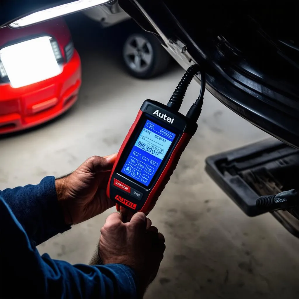 Autel MS509 Diagnostic Tool in Action