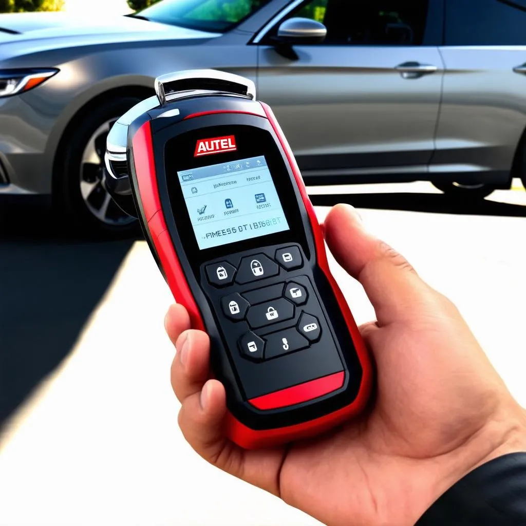 Autel MS906BT key programming for a Chrysler vehicle