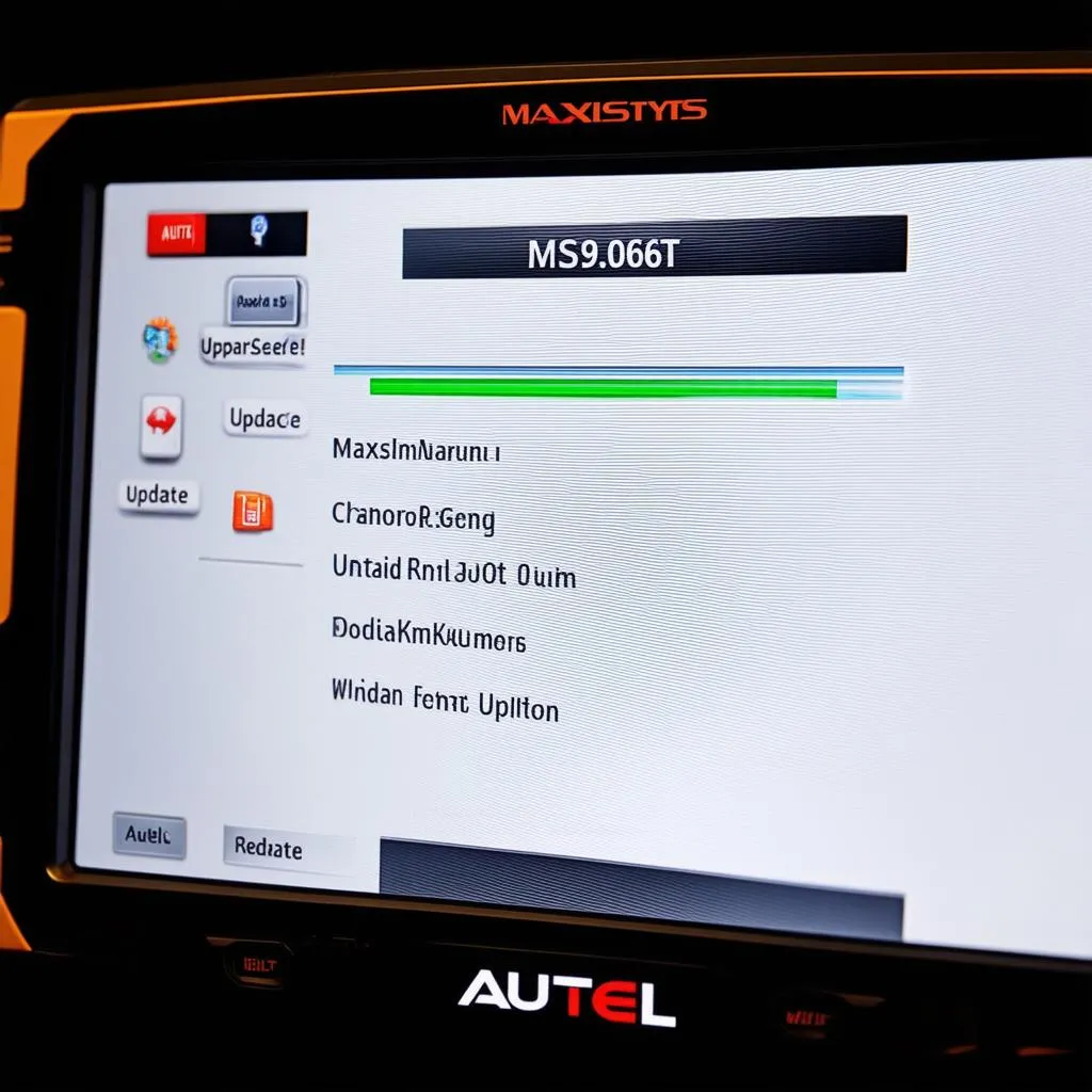 Autel MS906TS update screen