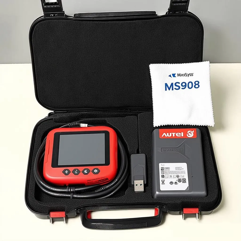 autel ms908 with accessories