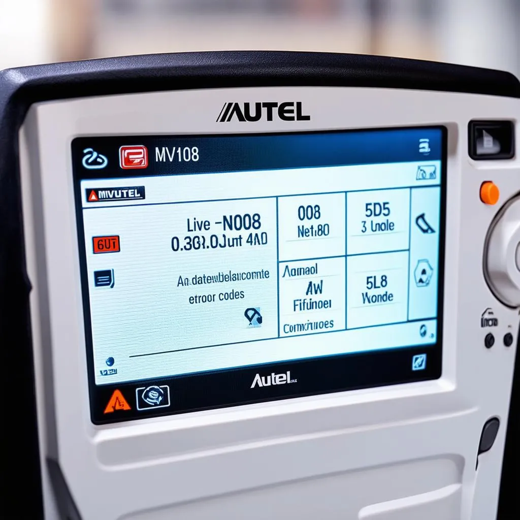 Autel MV108 Dashboard