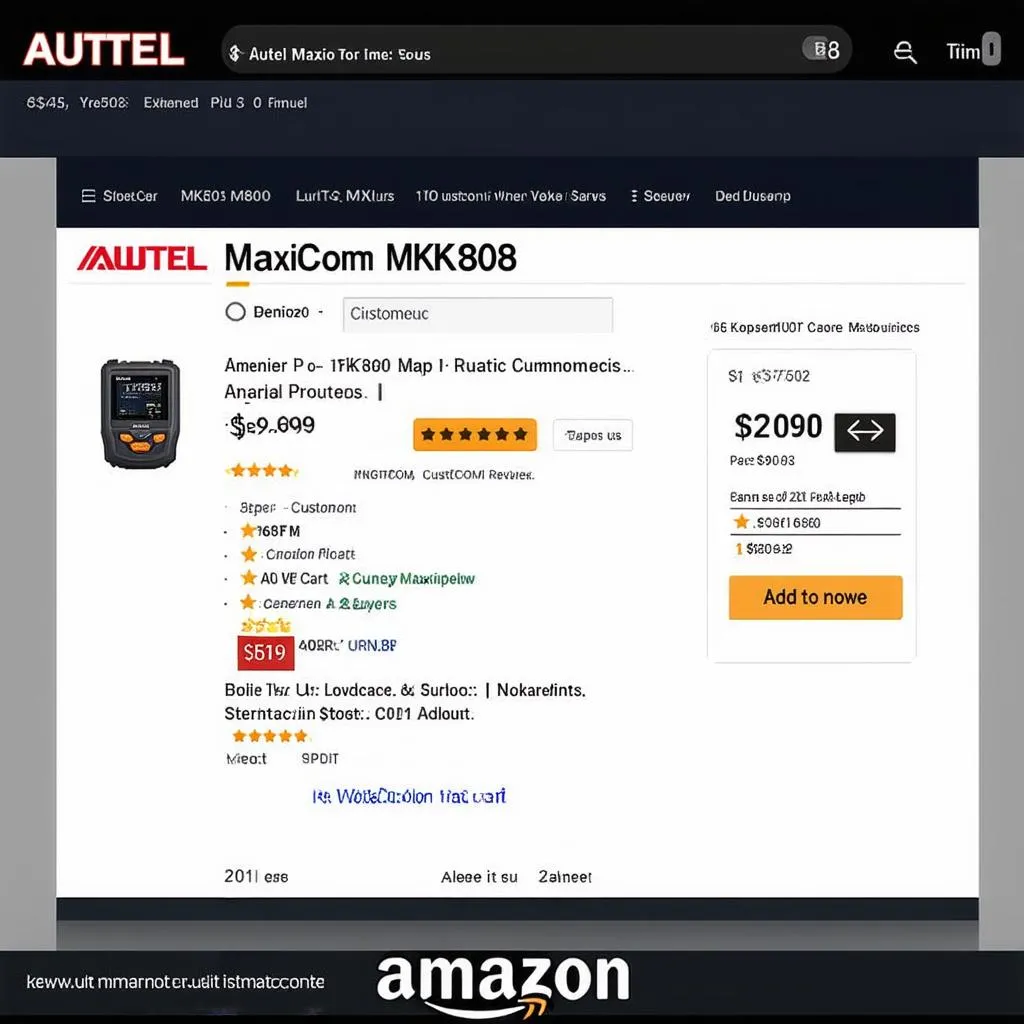 Autel MaxiCOM MK808 on Amazon