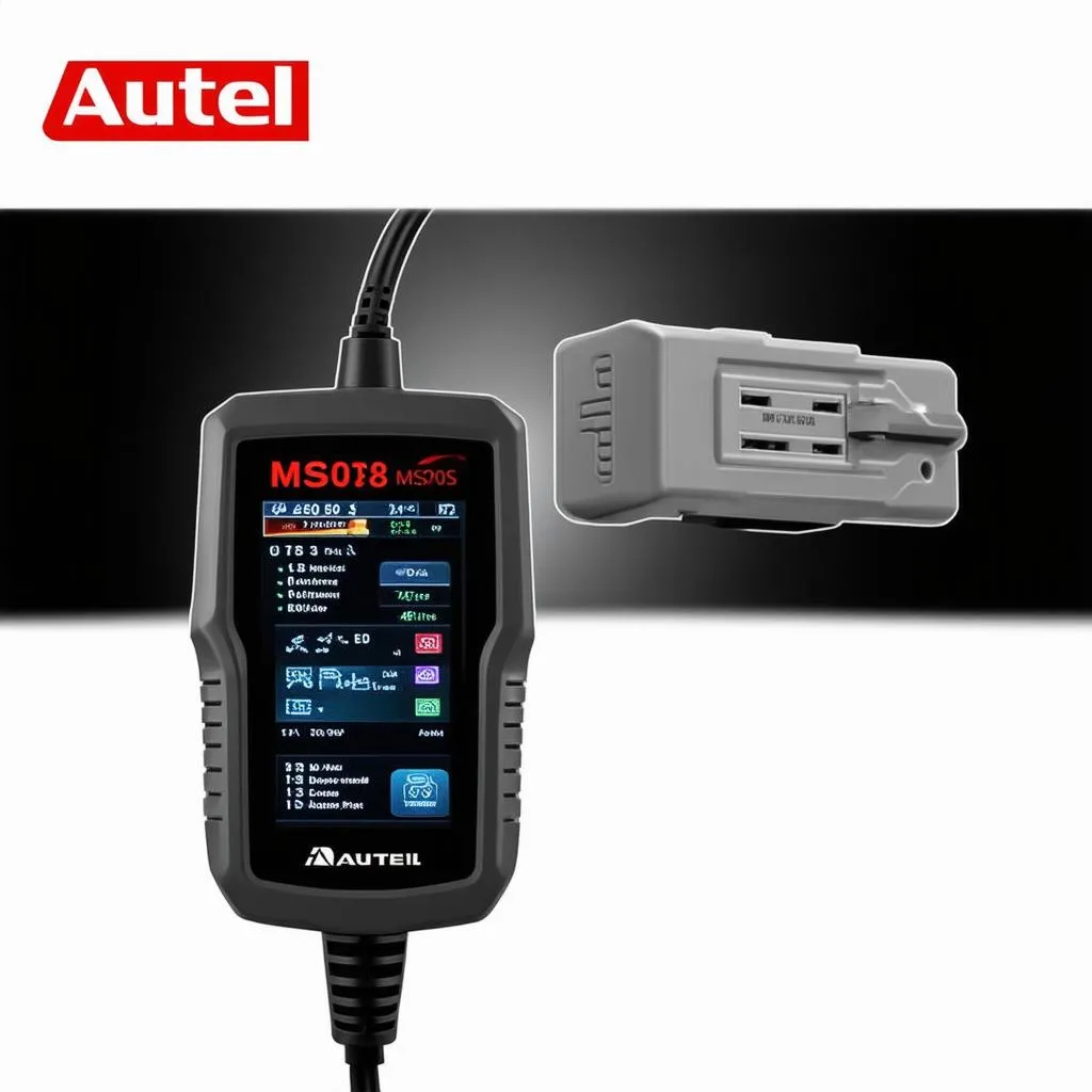 Autel MS908TS Connected to Car's OBD2 Port