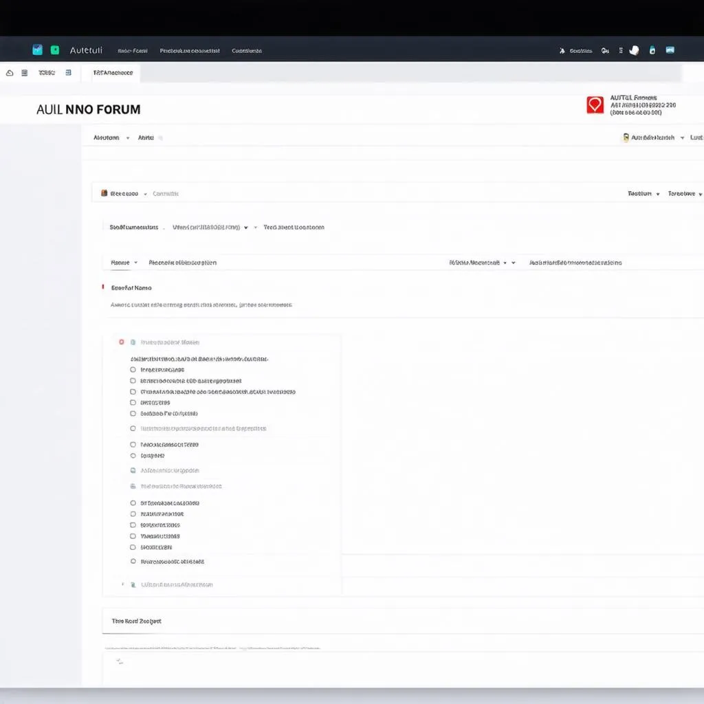 Autel Nano Forum Interface