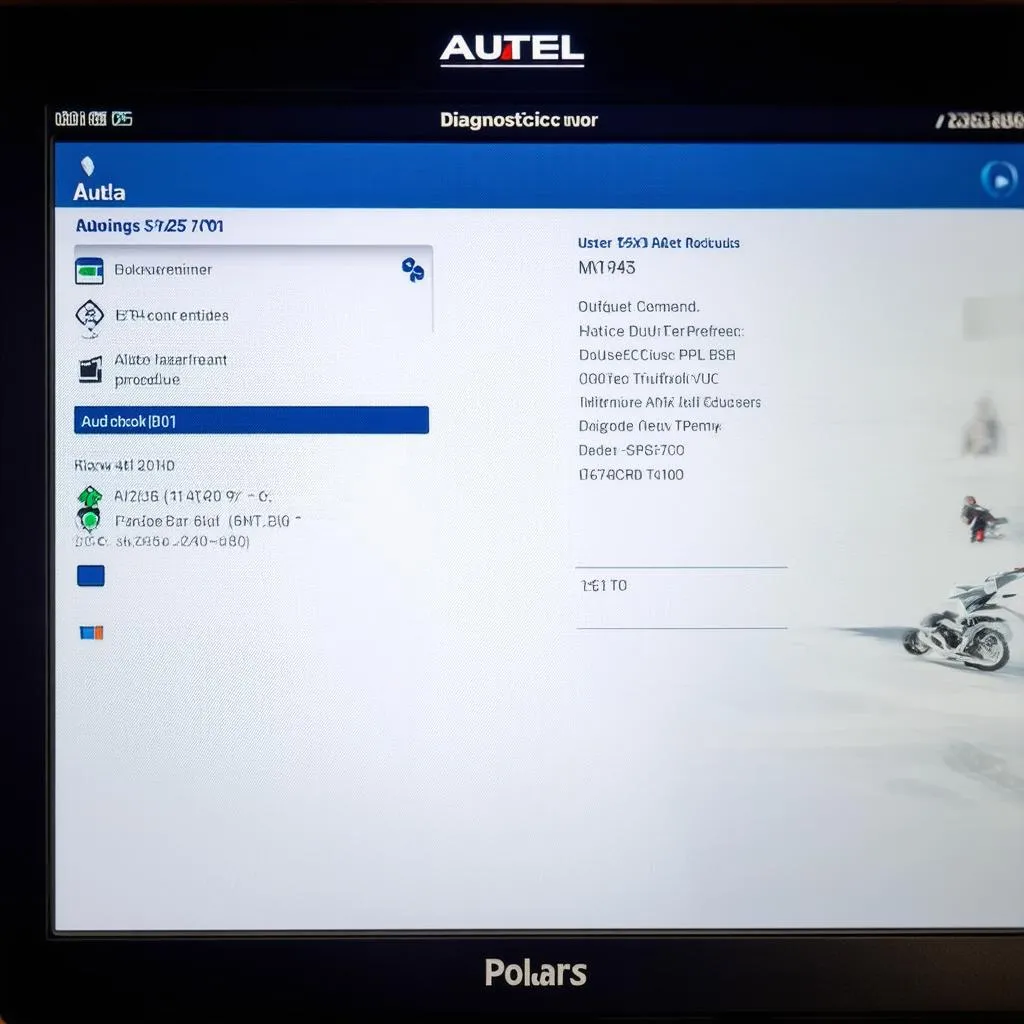 Autel Polaris User Interface