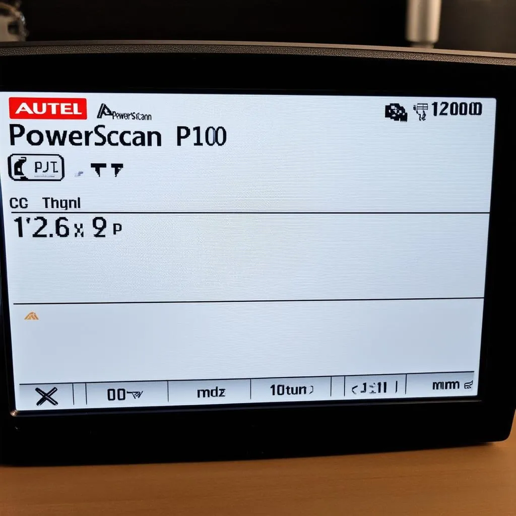 Autel PowerScan PS100 Screen