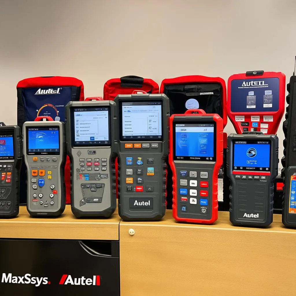 Autel MaxiSys and MaxiIM Products on Display