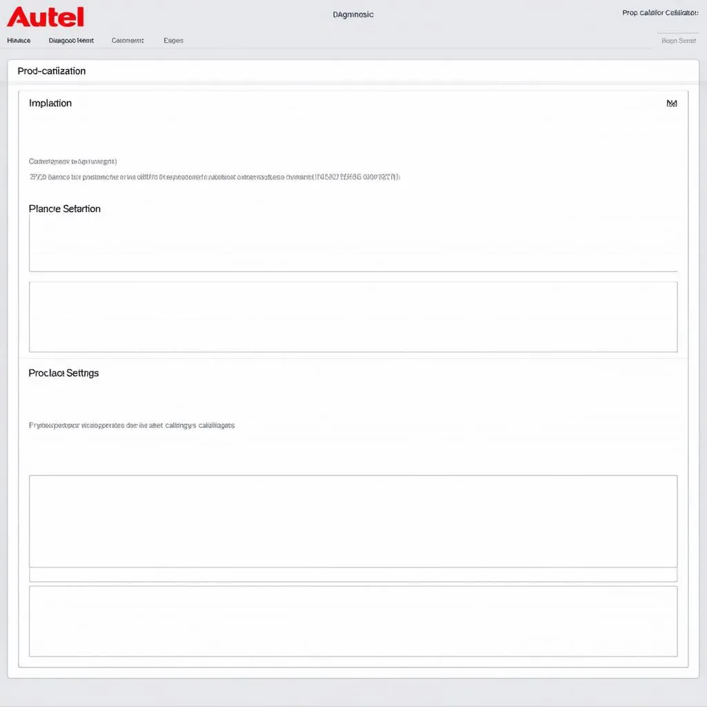 Autel Diagnostic Screen