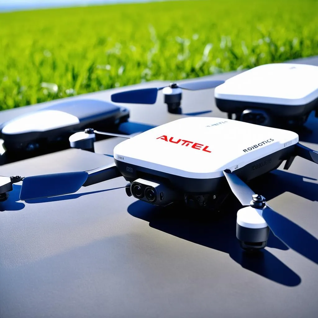 Autel Robotics Drones Lined Up For Inspection