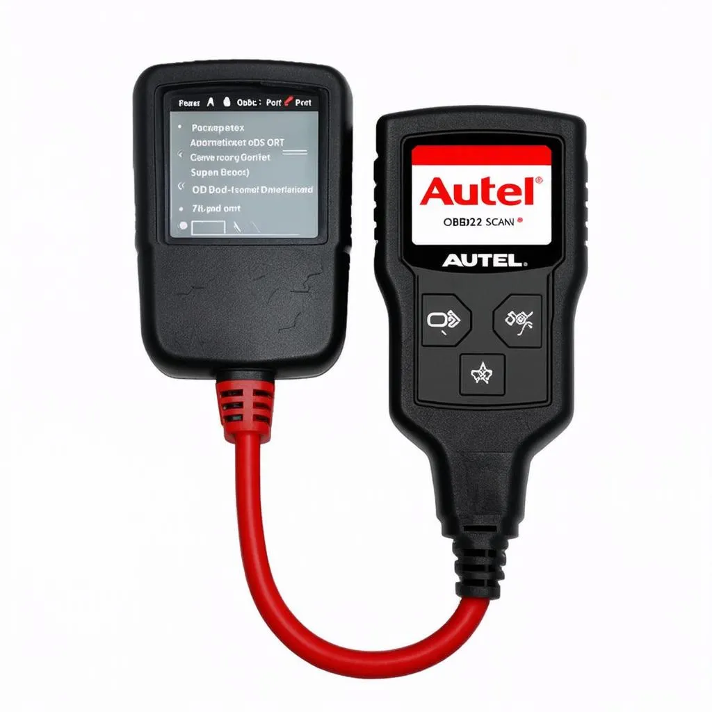 Connecting an Autel OBD2 Scan Tool to a car's OBD2 port