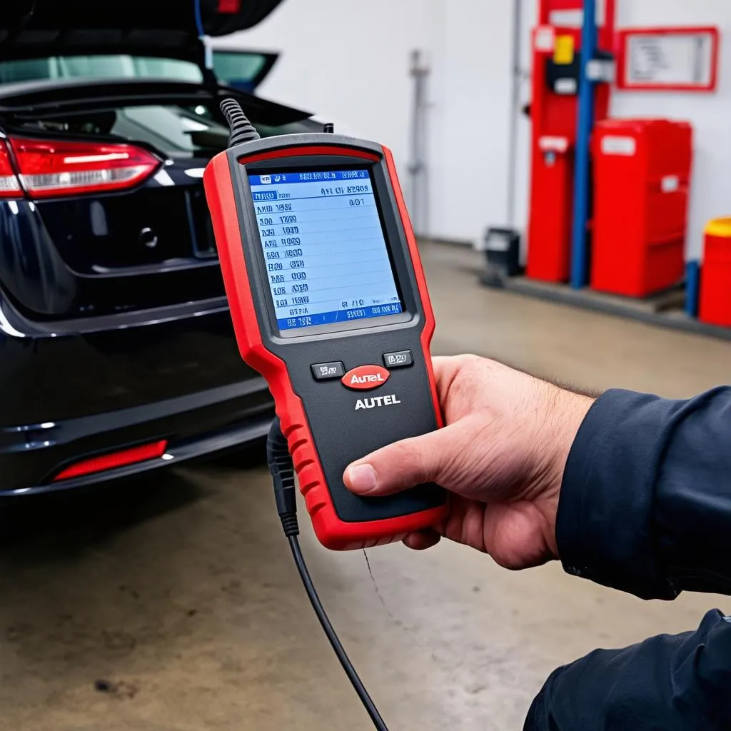 Autel Scan Tool in Repair Shop