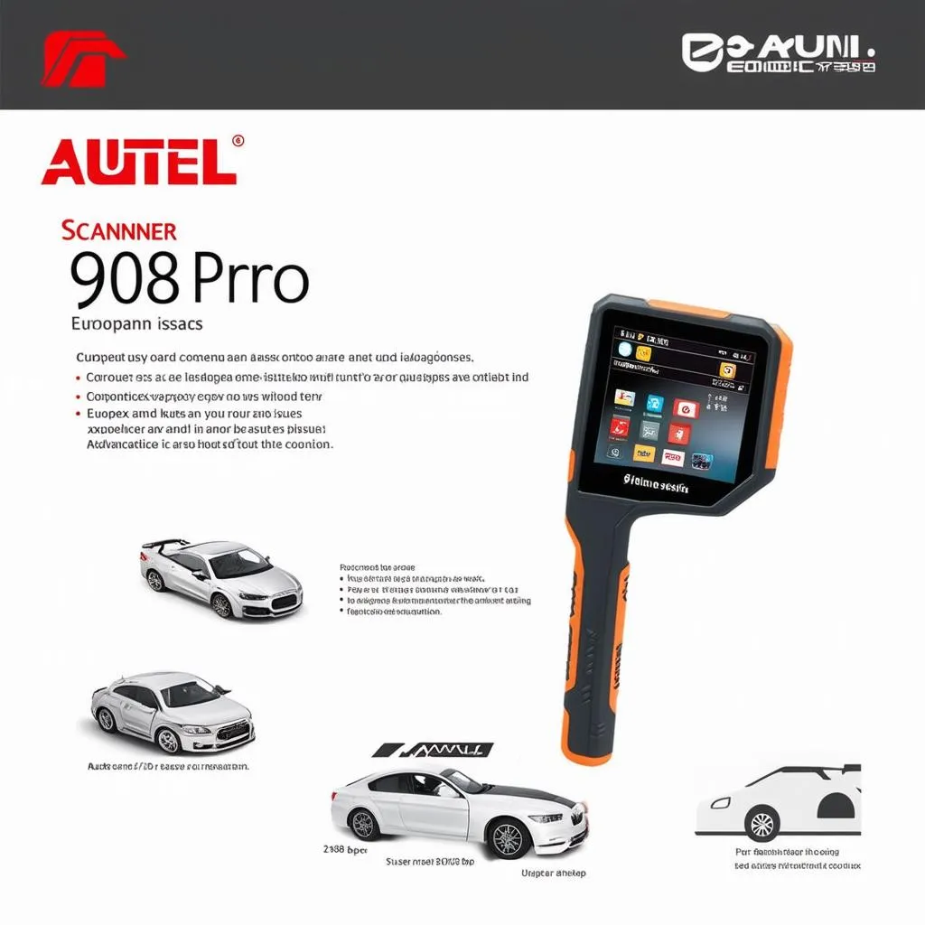 Autel Scanner 908 Pro Diagnostic Tool