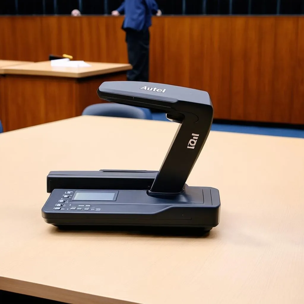 Autel scanner in a courtroom