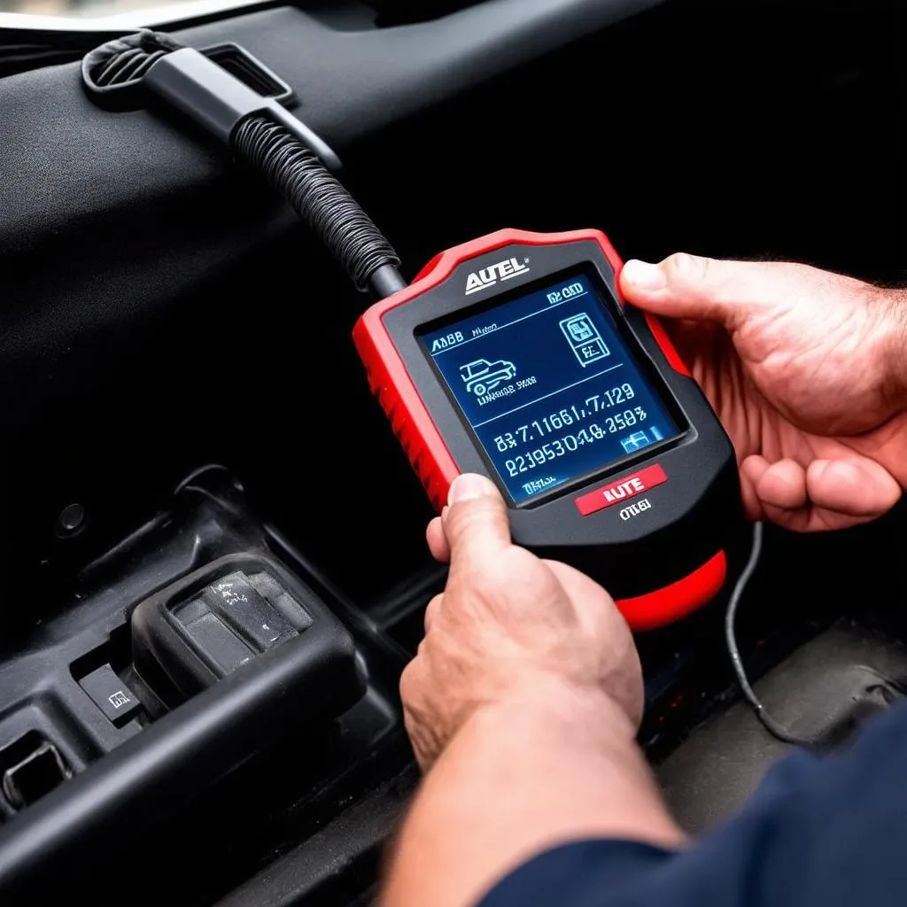 Car diagnostics with Autel Scanner