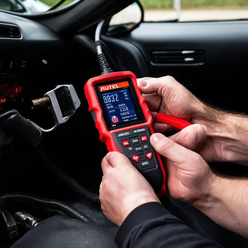 Autel Diagnostic Scanner in Action